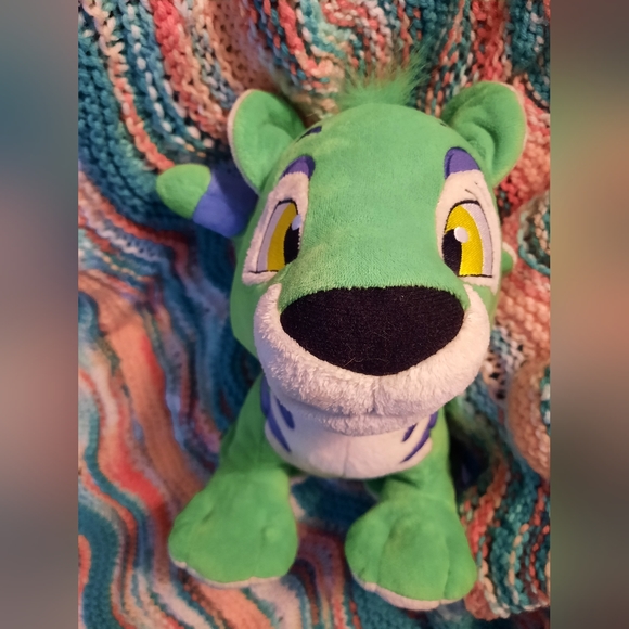 Neopets green kougra plush 12" - Picture 3 of 4